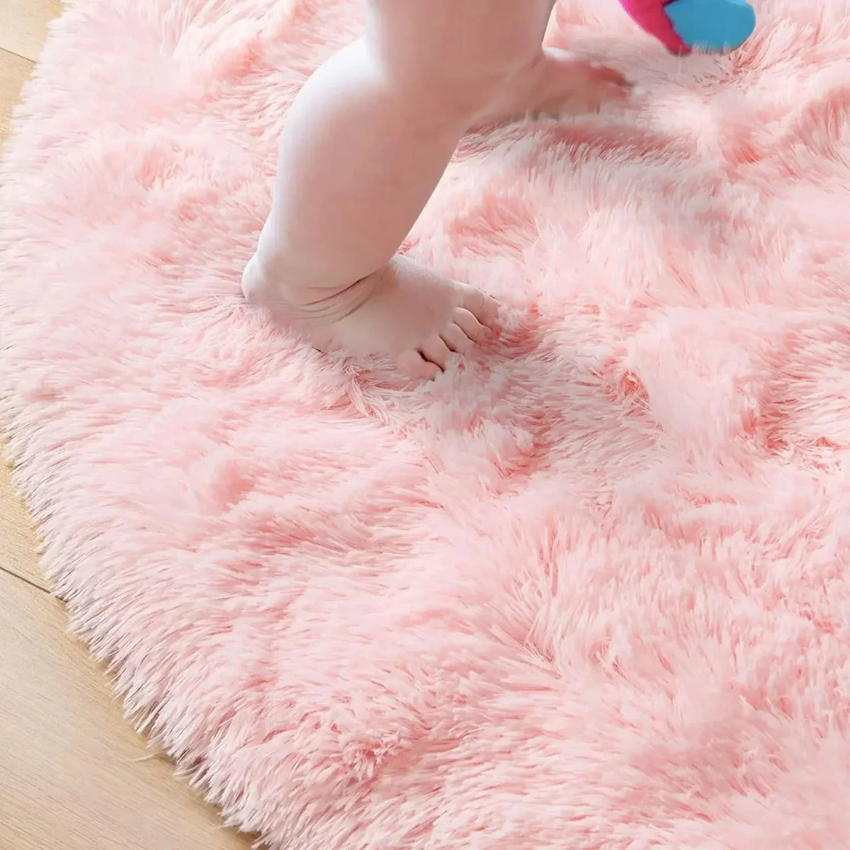 Round Shaggy Plush Rug – view 7