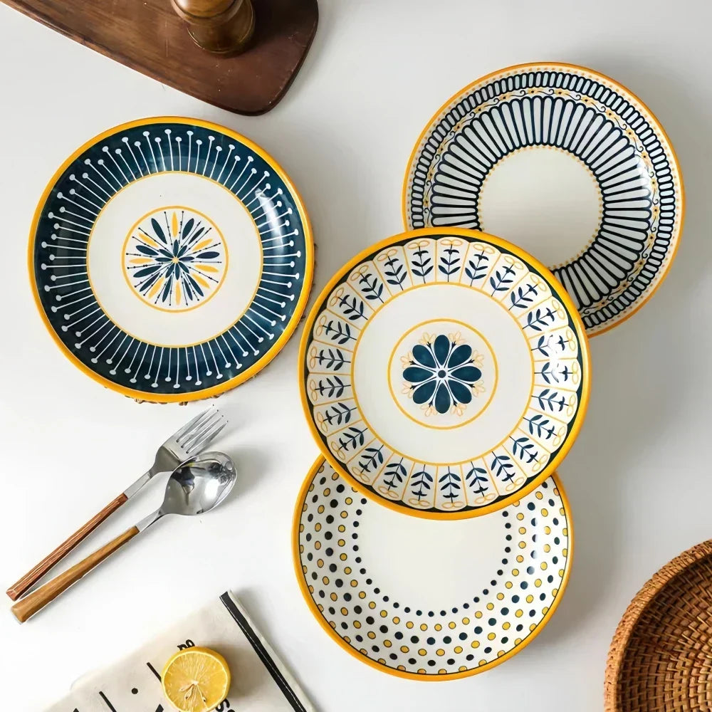 Tuscan Porcelain Plate Set – 4-Piece – view 3