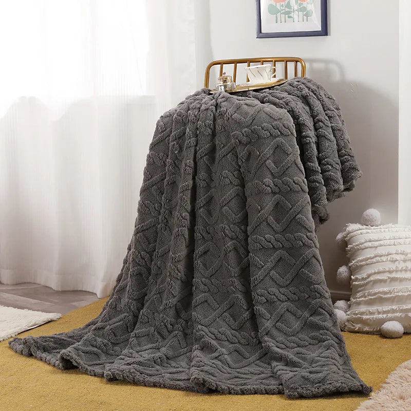 Plain Flannel Fleece Throw – view 8