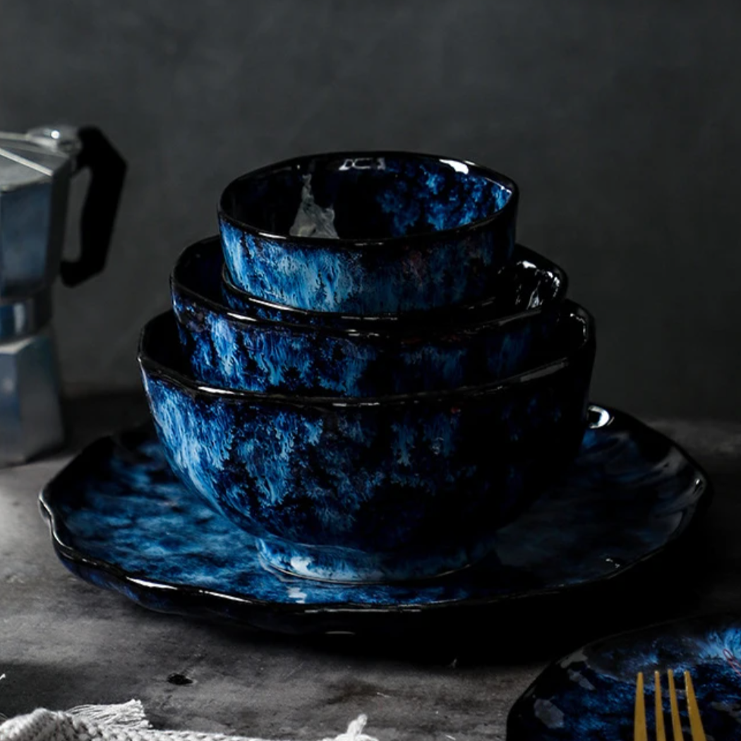 Blue Galaxy Dinnerware Set – 10-Piece – view 9