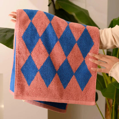 Blue Striped Cotton Towel – view 4