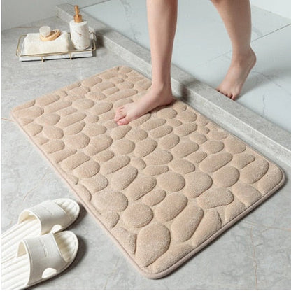Embossed memory foam bath mat with a cushioned surface – view 7