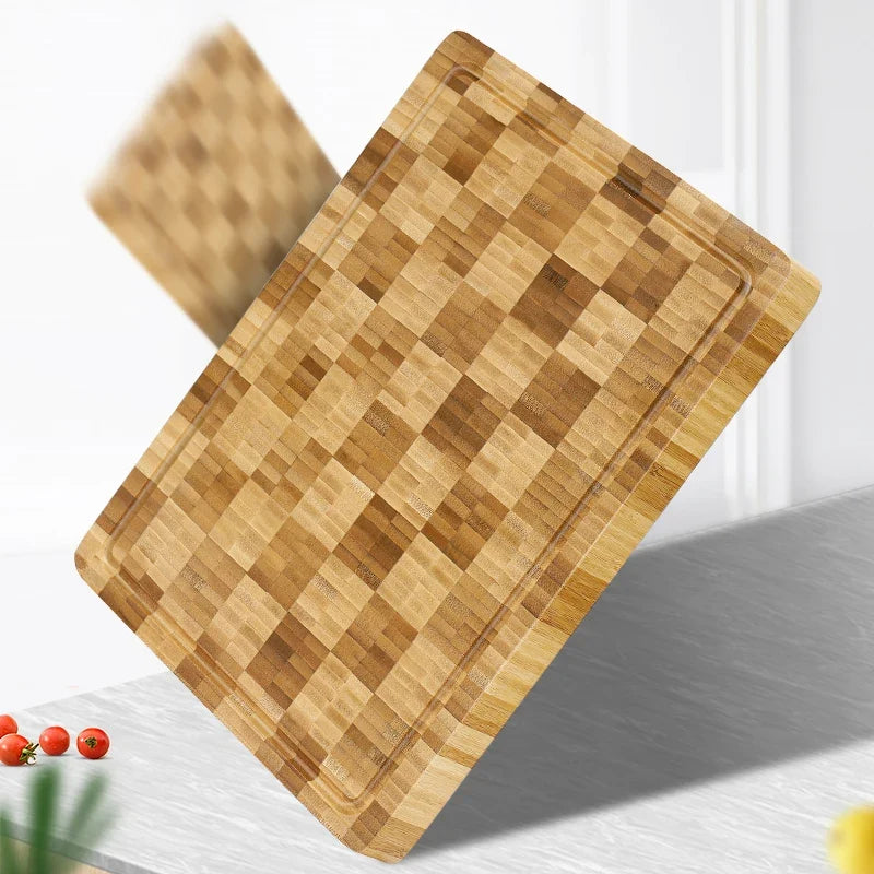 XXL Bamboo Cutting Board with Juice Groove – view 2