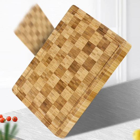 XXL Bamboo Cutting Board with Juice Groove – view 2