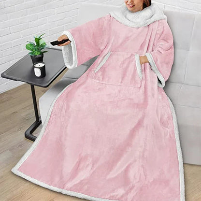 Wearable Sherpa Blanket – Pink