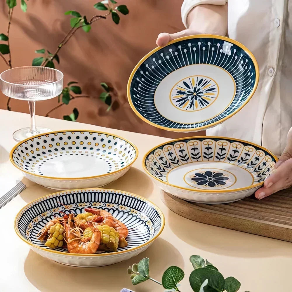 Tuscan Porcelain Plate Set – 4-Piece – view 7
