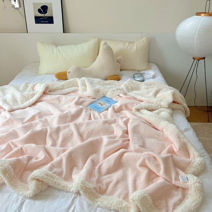 Embossed Floral Sherpa Throw – view 3