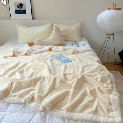 Embossed Floral Sherpa Throw – view 4