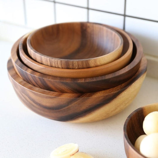Natural Bamboo Serving Bowl – view 2