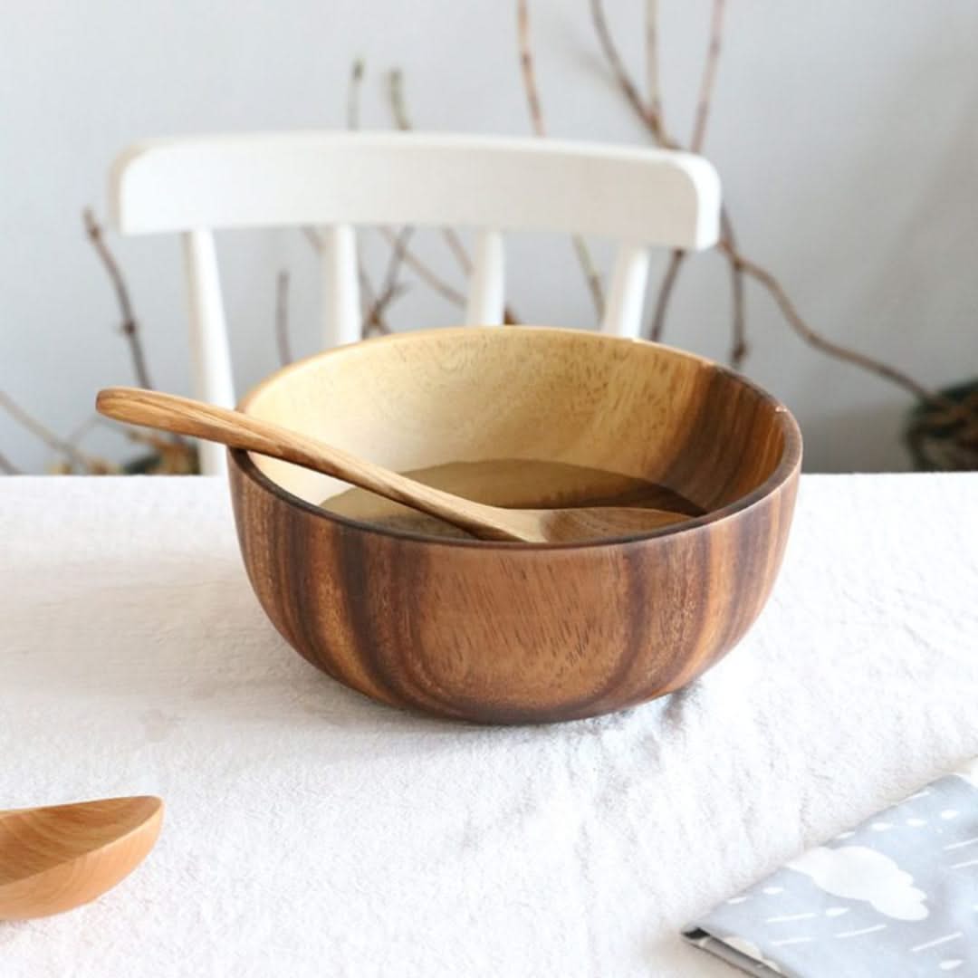 Natural Bamboo Serving Bowl – view 3