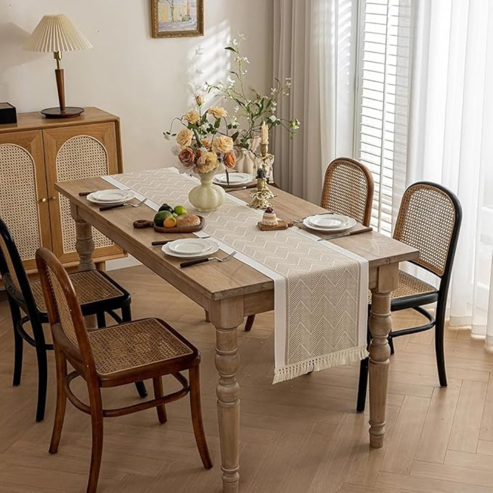 Zigzag Woven Table Runner