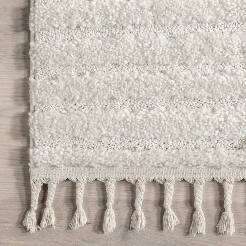 Japandi Geometric Shag Rug – view 5