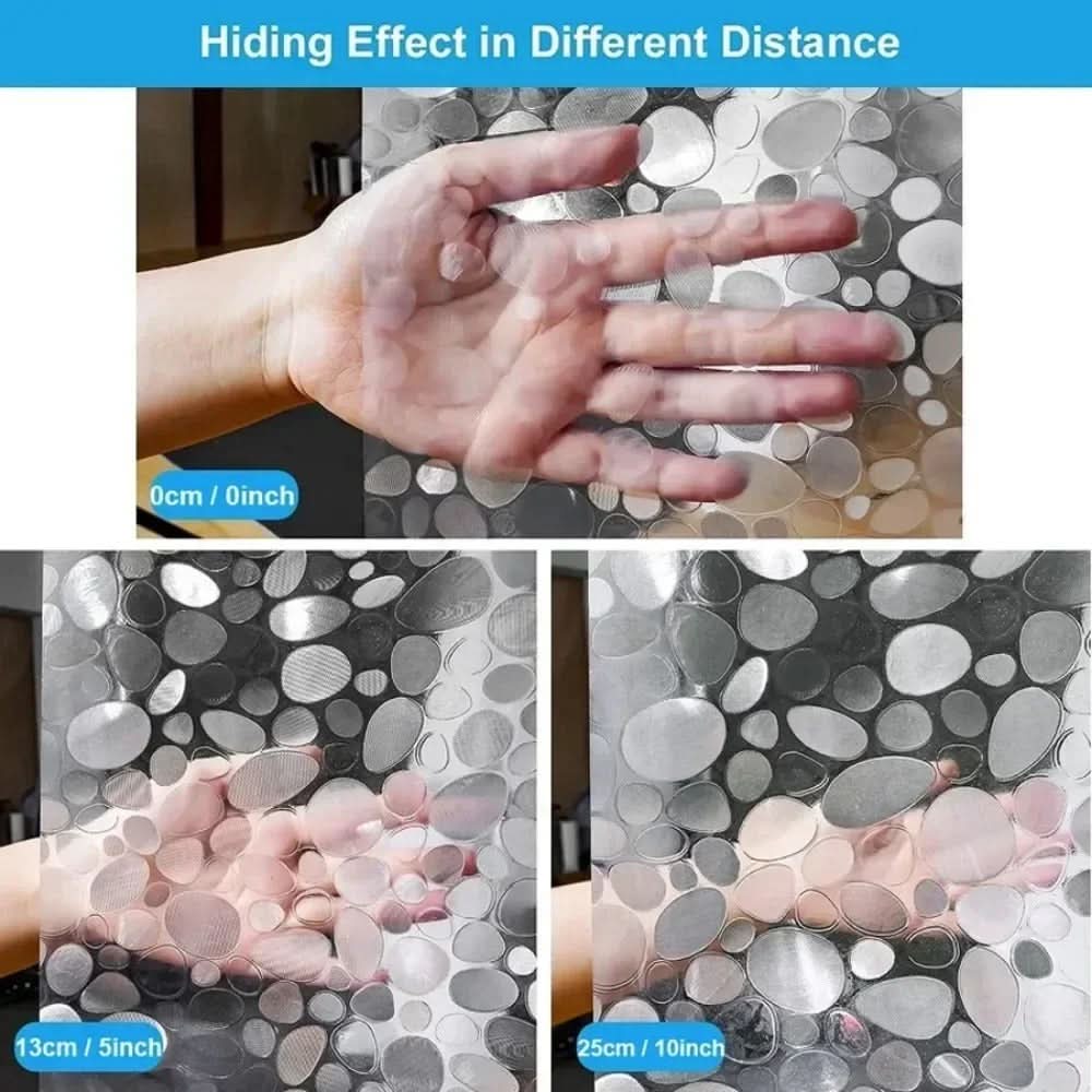 Clear Pebble Texture Shower Curtain – view 5