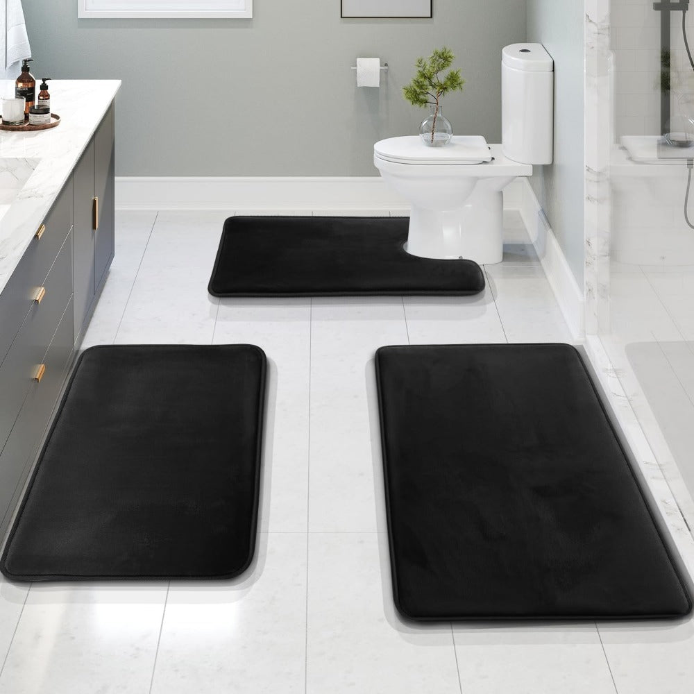 Memory Foam Bath Mat Set – 3-Piece – view 2