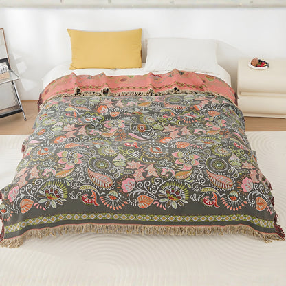 Reversible Autumn Leaf Throw – view 2