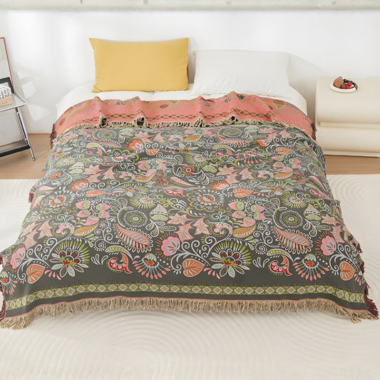 Reversible Autumn Leaf Throw – view 2