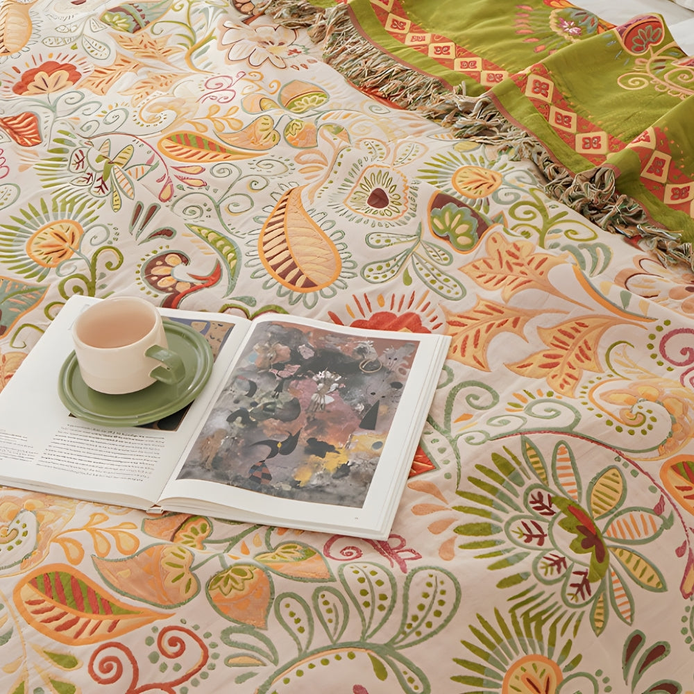 Reversible Autumn Leaf Throw – view 4