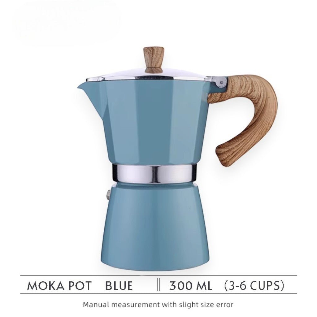 Blue Aluminium Moka Pot – view 6