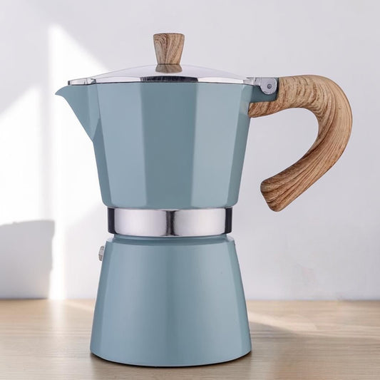 Blue Aluminium Moka Pot