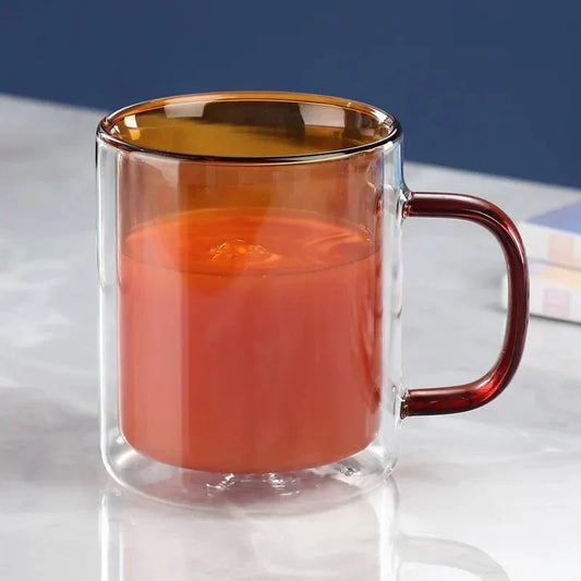 Double-Wall Glass Coffee Cup