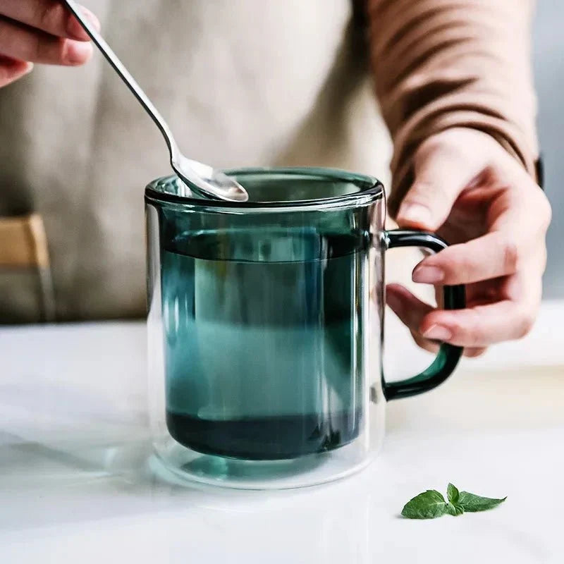 Double-Wall Glass Coffee Cup – view 12