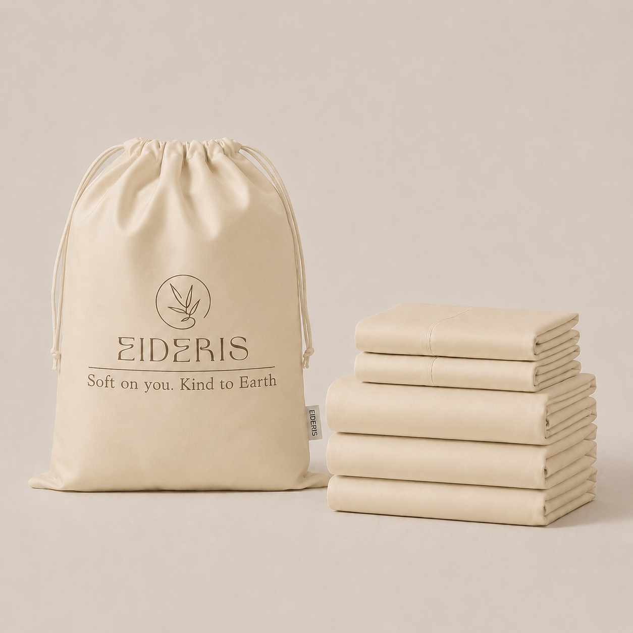 EiderWeave™ Bamboo Complete Bed Set Eideris  Oat