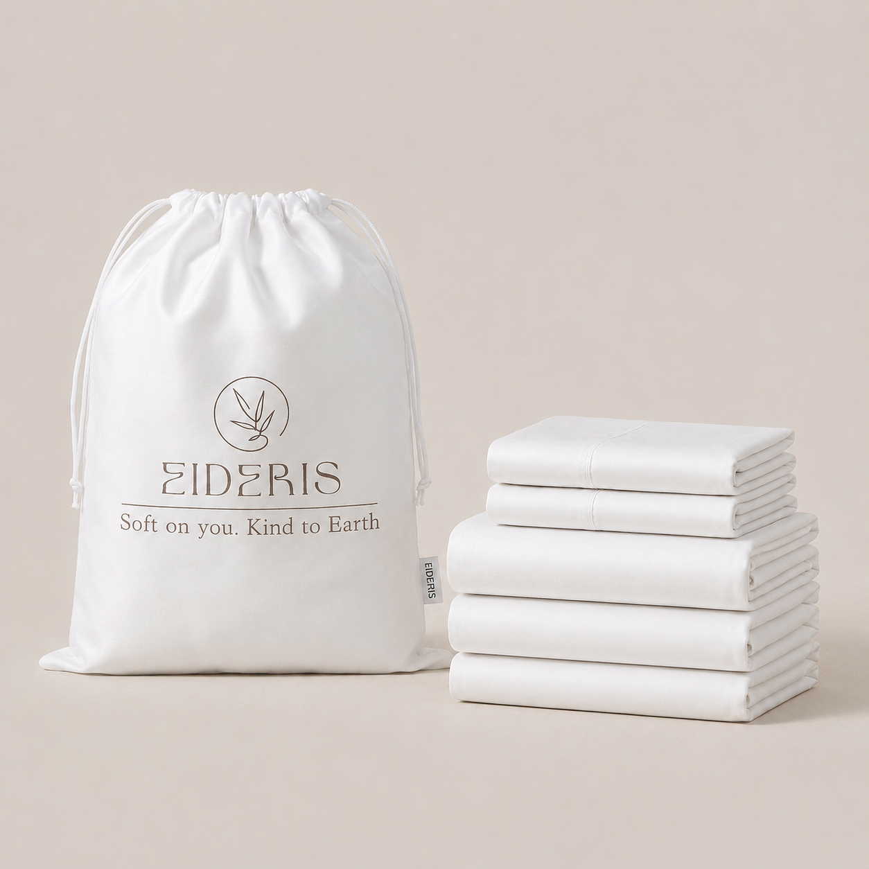EiderWeave™ Bamboo Complete Bed Set Eideris  White