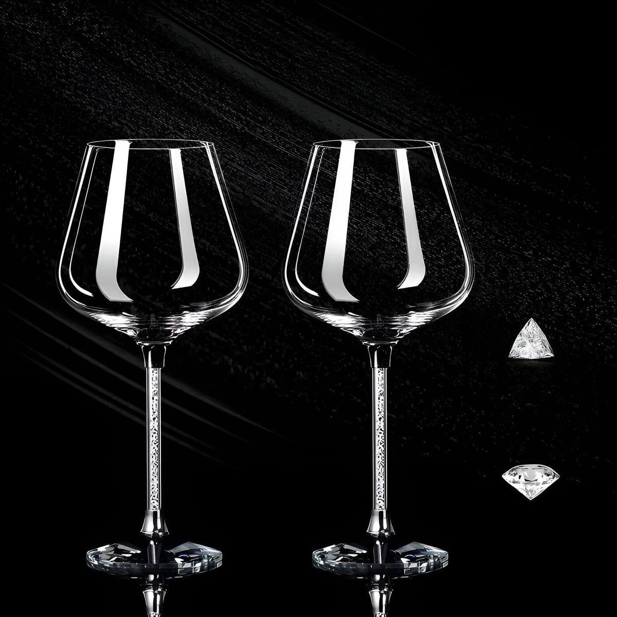 Crystal Wine Glass Set – 2-Piece