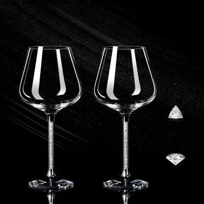 Crystal Wine Glass Set – 2-Piece