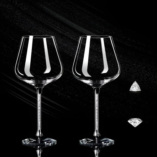 Crystal Wine Glass Set – 2-Piece
