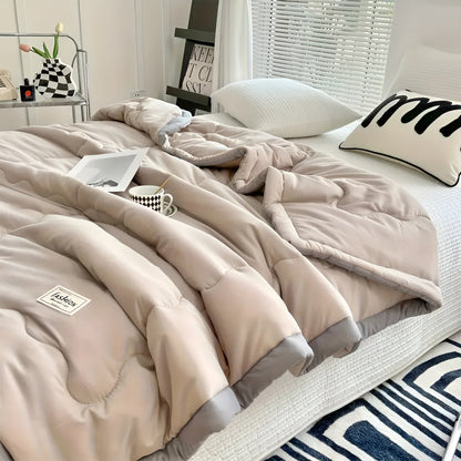 Lightweight woven summer throw with a contrasting border – view 13