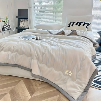 Lightweight woven summer throw with a contrasting border – view 10