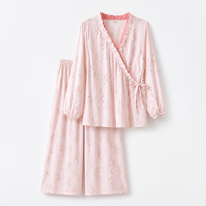 Liora — Women’s Bamboo Kimono Pajamas Set with Breathable Soft Fabric Eideris