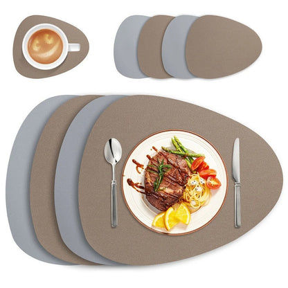 Reversible Faux-Leather Placemat Set – view 9
