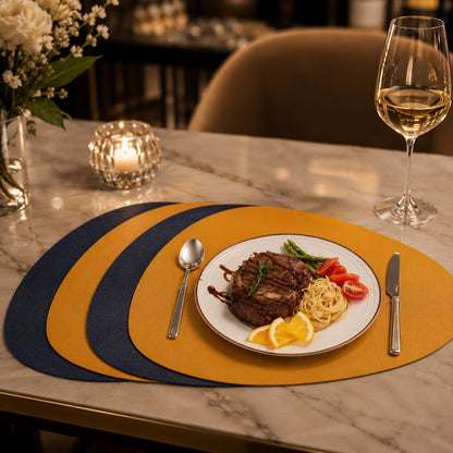 Reversible Faux-Leather Placemat Set – view 2