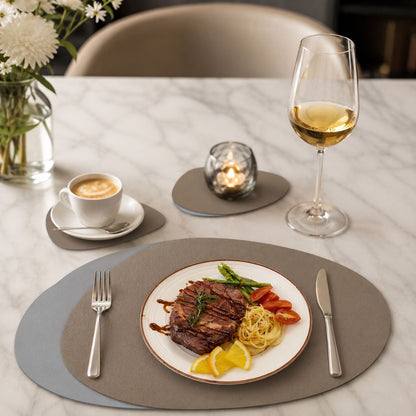 Reversible Faux-Leather Placemat Set – view 10
