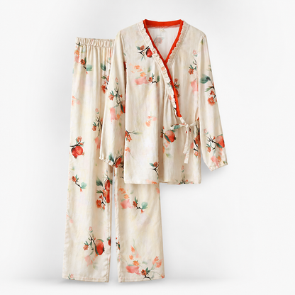 Liora — Women’s Bamboo Kimono Pajamas Set with Breathable Soft Fabric Eideris