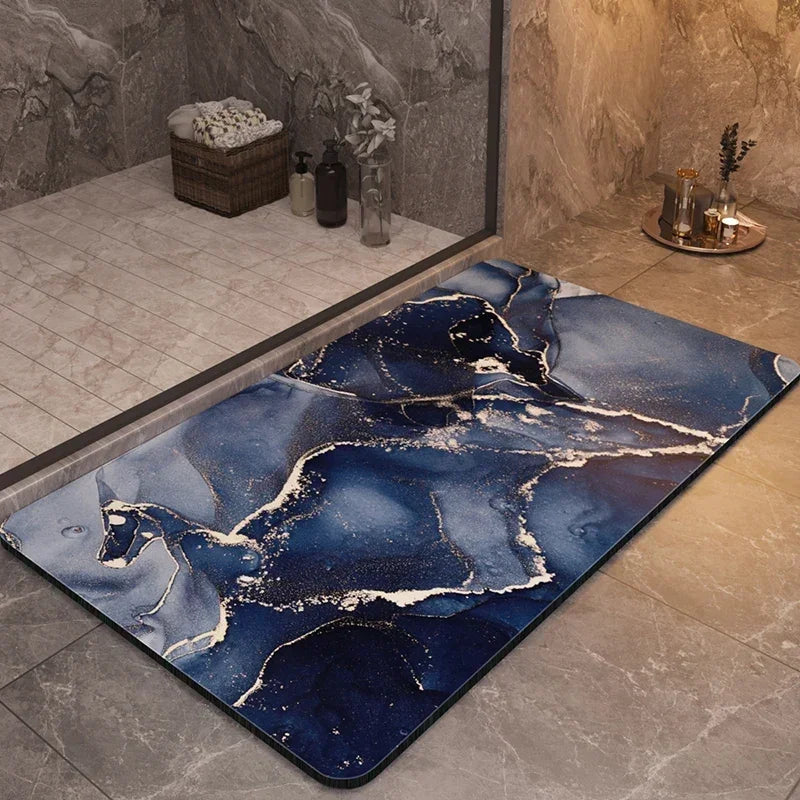 Low-profile quick-dry bath mat with an absorbent surface – view 8