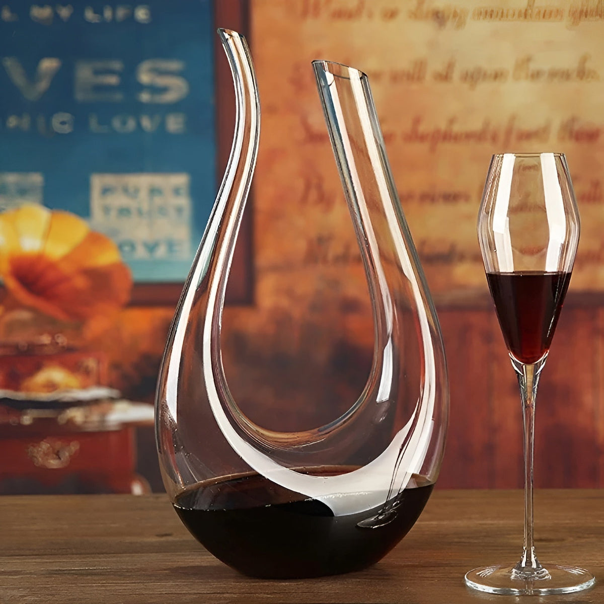 Crystal Wine Decanter with Aerator – view 3