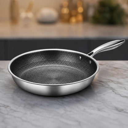 Honeycomb Stainless Steel Frying Pan – 30 cm – view 8