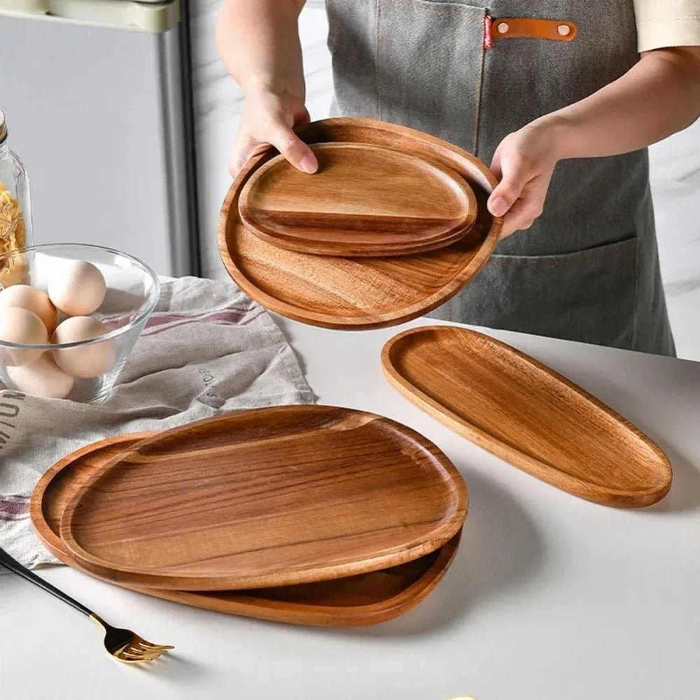 Natural Acacia Serving Board – view 2