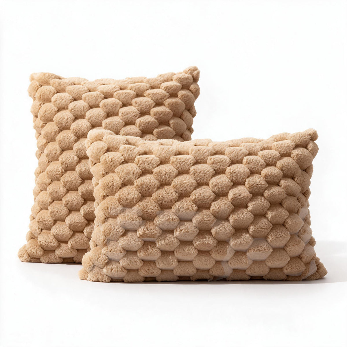 Plush cushion cover with a raised textured finish – view 5