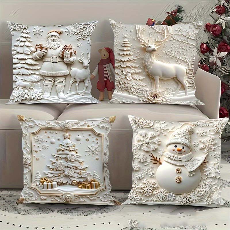 Festive Cushion Cover Set – 4-Piece – view 8