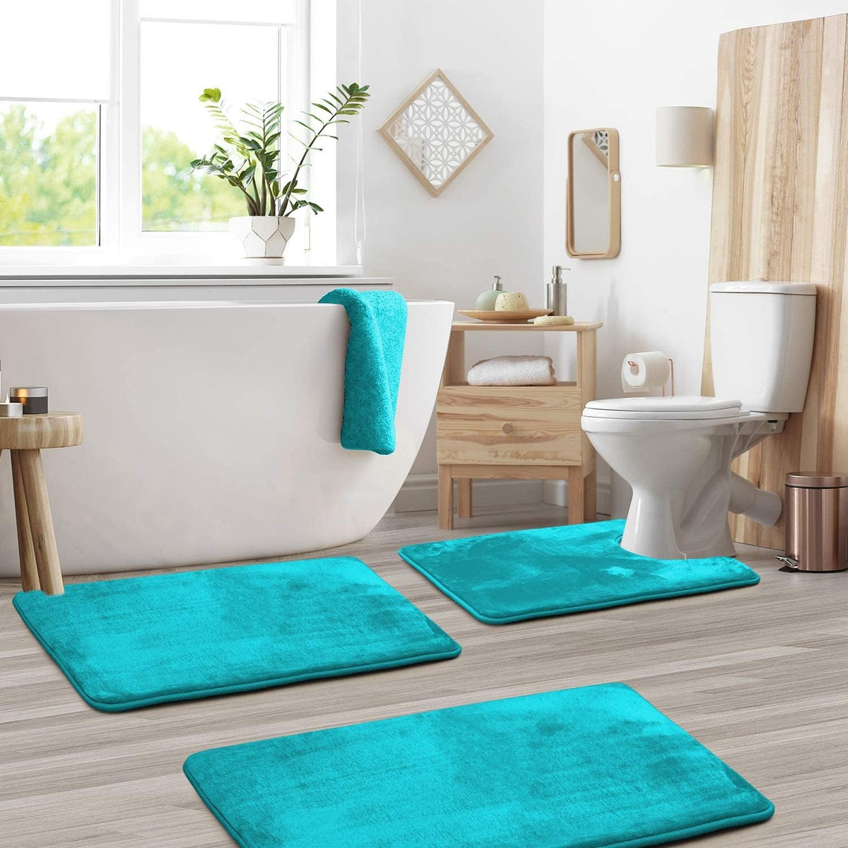 Memory Foam Bath Mat Set – 3-Piece – view 6