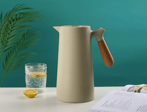 Scandinavian Glass Thermos Jug – 1 L – Green