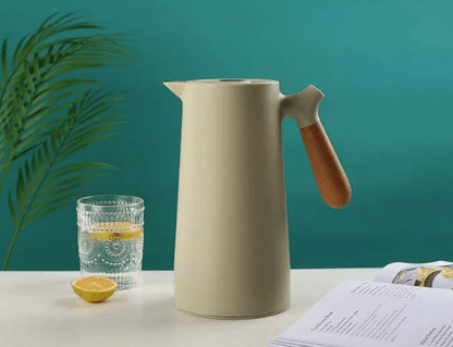 Scandinavian Glass Thermos Jug – 1 L – Green