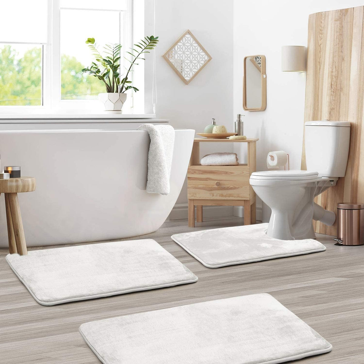 Memory Foam Bath Mat Set – 3-Piece – view 7