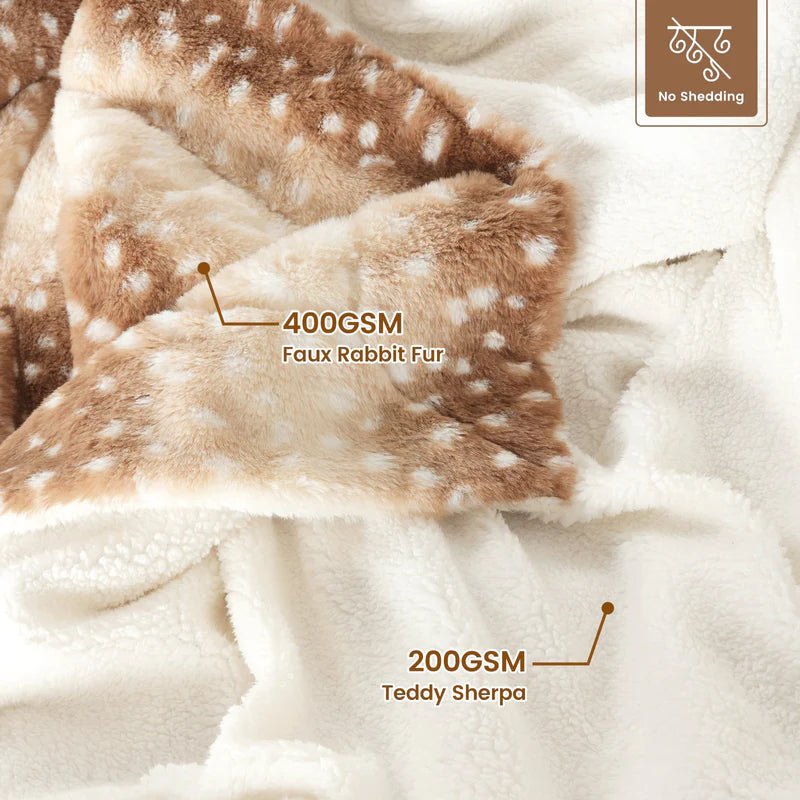 Reversible Deer Winter Throw – view 6